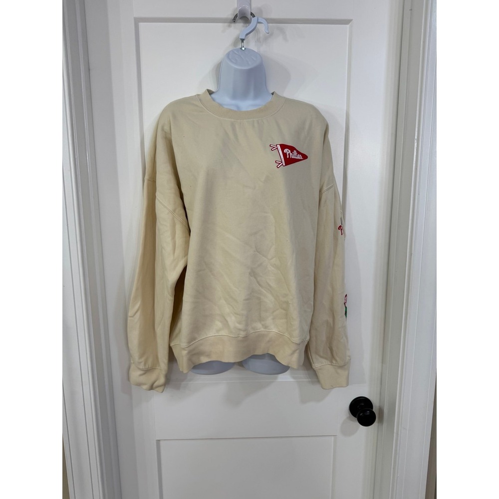 Unisex Philadelphia Phillies Fanatics Cream Team Pennant Slouchy Long XXL